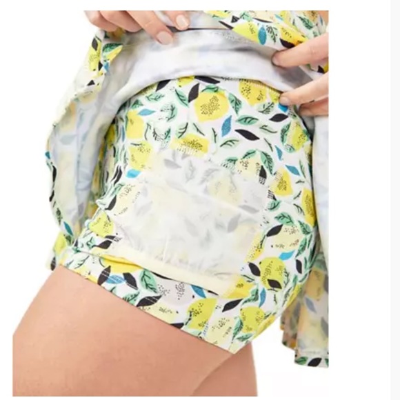 NWT FREE PEOPLE Pleats And Thank You Printed Skort - Picture 8 of 8